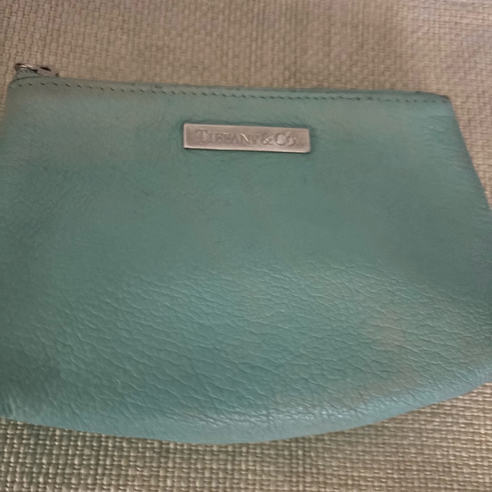 Tiffany & Co. Blue Leather Pouch